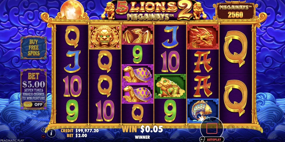 5 Lions Megaways 2 Slot